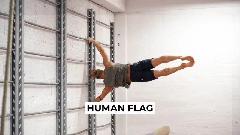 Human Flag Progressions Beginner to Advanced Progressions BERG MOVEMENT